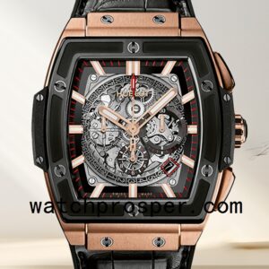 Hublot Spirit Of Big Bang 601.OM.0183.LR 44mm Men Skeleton Dial Rose Gold-tone