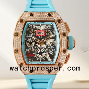 Richard Mille RM011 RM011-019 Men Around 45mm Blue Mechanical